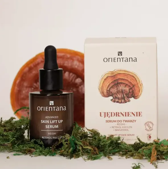 Orientana, serum ujędrniające na noc, reishi i 0,5% retinol H10, 30 ml