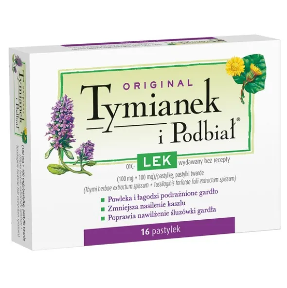 Original Tymianek i Podbiał, pastylki twarde, 16 szt.