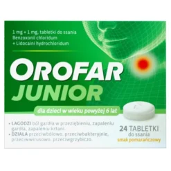Orofar Junior (Orofar Total Action), tabletki do ssania, 24 szt.