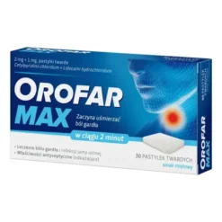 Orofar MAX, 2 mg+1 mg, pastylki twarde, 30 szt.