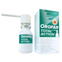 Orofar Total Action, 2 mg+1,5 mg/ml, aerozol do stosowania w jamie ustnej, 30 ml