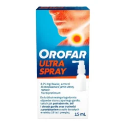 Orofar Ultra Spray, 8,75mg/daw, aerozol do stosowania w jamie ustnej, 15 ml
