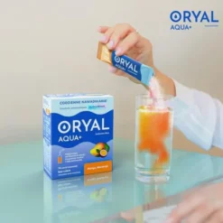 Oryal Aqua+, saszetki z proszkiem, smak mango-marakuja, 14 szt.