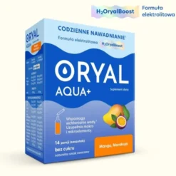 Oryal Aqua+, saszetki z proszkiem, smak mango-marakuja, 14 szt.