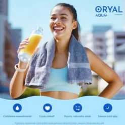 Oryal Aqua+, saszetki z proszkiem, smak ananas-kokos-mango, 14 szt.