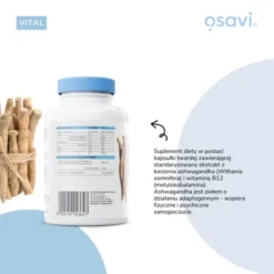 Osavi Ashwagandha Extra 400 mg, kapsułki twarde, 180 szt.