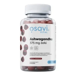 Osavi Ashwagandha, 375 mg, żelki o smaku wiśniowym, 90 szt.