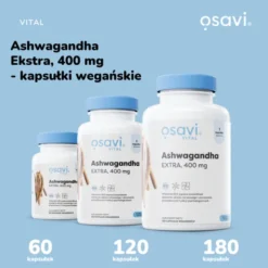 Osavi Ashwagandha, 400 mg, kapsułki twarde, 120 szt.