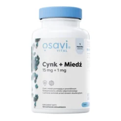 Osavi Cynk + Miedź, 15 mg + 1 mg, kapsułki, 120 szt.
