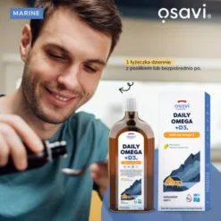 Osavi Daily Omega 1600 mg Omega 3 + D3, cytrynowy, płyn, 250 ml