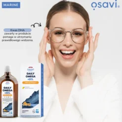 Osavi Daily Omega 1600 mg Omega 3 + D3, cytrynowy, płyn, 250 ml