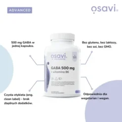 Osavi Gaba 500 mg + witamina B6, kapsułki, 120 szt.