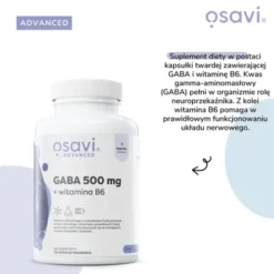 Osavi Gaba 500 mg + witamina B6, kapsułki, 120 szt.