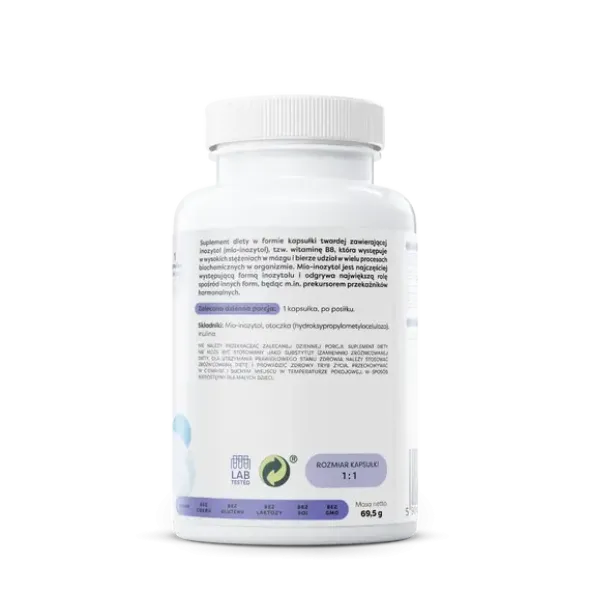 Osavi Inozytol 600 mg, kapsułki wegańskie, 100 szt.