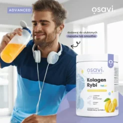 Osavi Kolagen Rybi, proszek, naturalny aromat cytrynowy, 360 g