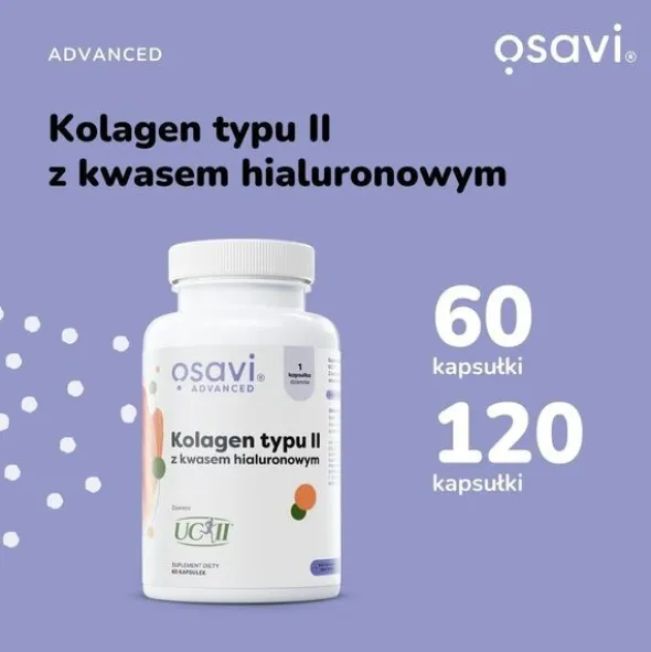 Osavi Kolagen typu II z kwasem hialuronowym, kapsułki, 30 szt.