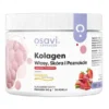 Osavi Kolagen Włosy, Skóra i Paznokcie, proszek, smak rabarbarowo-truskawkowy, 150 g