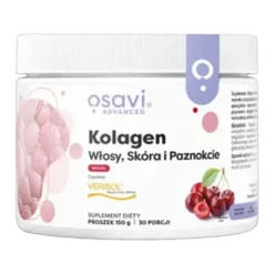 Osavi Kolagen Włosy, Skóra i Paznokcie, proszek, smak wiśniowy, 150 g