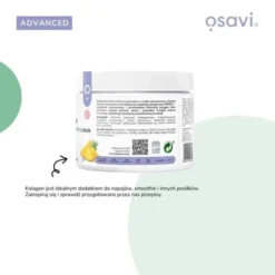 Osavi Kolagen Włosy, Skóra i Paznokcie, proszek, smak ananasowy, 150 g