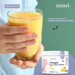 Osavi Kolagen Włosy, Skóra i Paznokcie, proszek, smak ananasowy, 150 g
