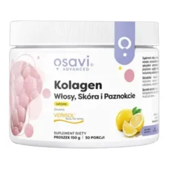 Osavi Kolagen Włosy, Skóra i Paznokcie, proszek, smak cytrynowy, 150 g