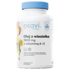 Osavi Olej z wiesiołka 1800 mg z witaminą A i E, kapsułki, 90 szt.