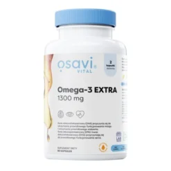 Osavi, Omega-3 Extra 1300 mg, smak cytrynowy, kapsułki miękkie, 60 szt.