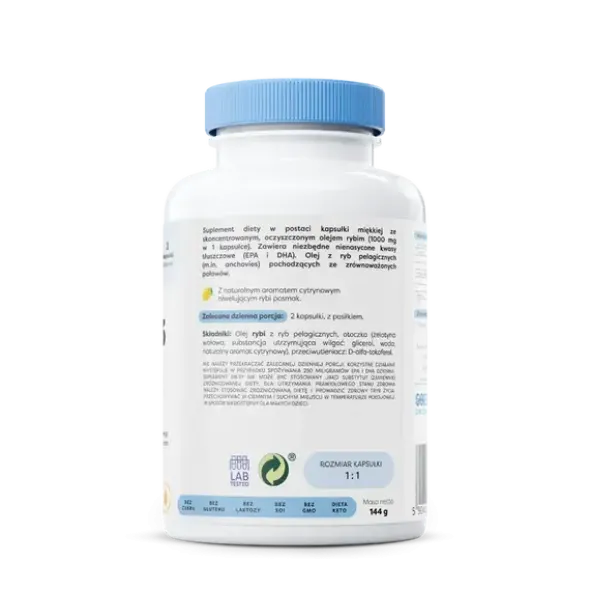 Osavi Omega-3 Olej Rybi 1000 mg, kapsułki, 120 szt.