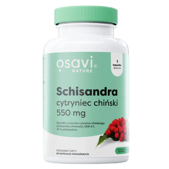 Osavi Schisandra cytryniec chiński 550 mg, kapsułki, 60 szt.