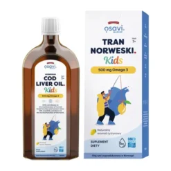 Osavi Tran norweski Kids 500 mg Omega 3, cytrynowy, 500 ml