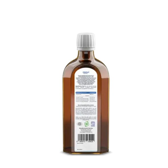 Osavi Tran norweski 1000 mg Omega 3, płyn, smak pomarańczowy, 250 ml
