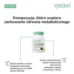 Osavi Tribulus Terrestris - saponiny 200 mg, kapsułki twarde, 90szt.