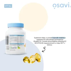 Osavi Witamina D3 + K2 4000IU + 150 μg, kapsułki, 120 szt.