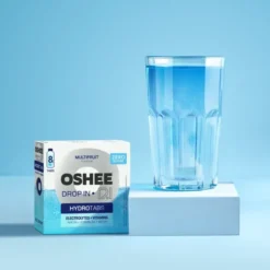 Oshee Drop In Hydrotabs Electrolytes + Vitamins, tabletki musujące, smal wieloowocowy, 8 szt.