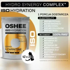 Oshee Iso Hydration L-Carnitine, proszek, smak pomarańczowy, 1050 g