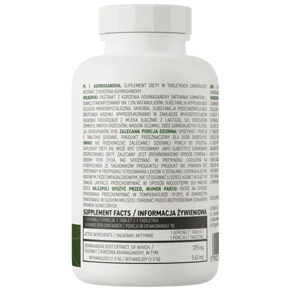 OstroVit Ashwagandha, tabletki, 90 szt.