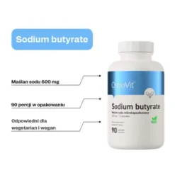 OstroVit Sodium Butyrate Maślan sodu mikrokapsułkowany, kapsułki, 90 szt.