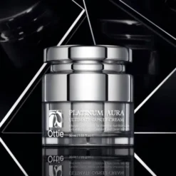 Ottie Platinum Aura, przeciwstarzeniowy krem do twarzy z platyną, 50 ml