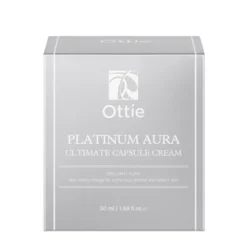 Ottie Platinum Aura, przeciwstarzeniowy krem do twarzy z platyną, 50 ml