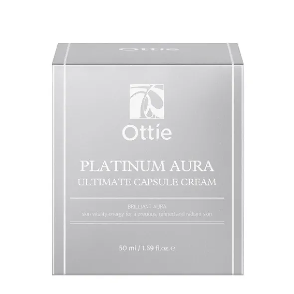 Ottie Platinum Aura, przeciwstarzeniowy krem do twarzy z platyną, 50 ml