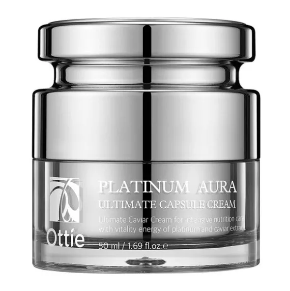 Ottie Platinum Aura, przeciwstarzeniowy krem do twarzy z platyną, 50 ml