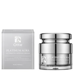 Ottie Platinum Aura, przeciwstarzeniowy krem do twarzy z platyną, 50 ml