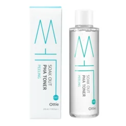 Ottie Soak Out, tonik do twarzy z kwasem PHA, 210 ml