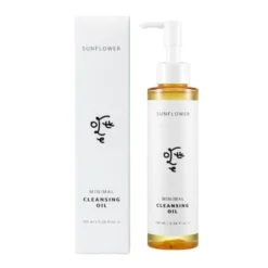 Ottie Sunflower Minimal Cleansing Oil, oczyszczający olejek do twarzy z olejem ze słonecznika, 155 ml