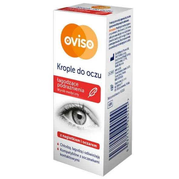 Oviso, krople do oczu łagodzące podrażnienia, 10 ml