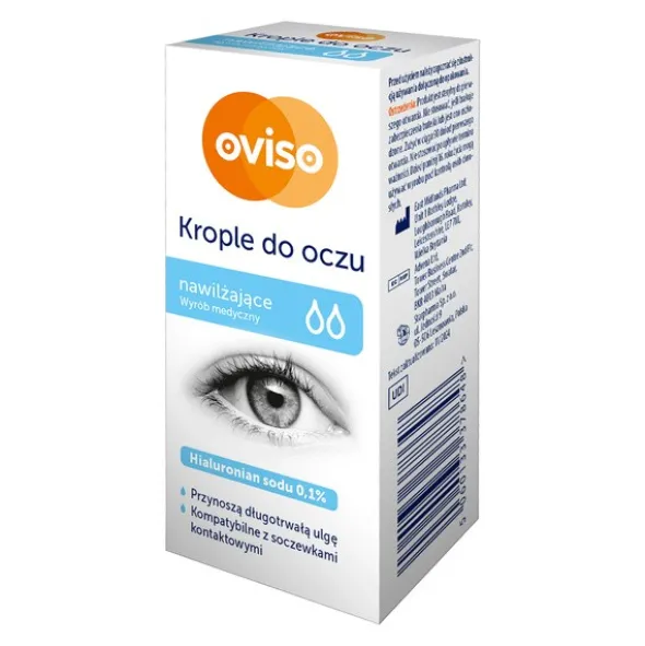 Oviso, krople do oczu, nawilżające, 10 ml