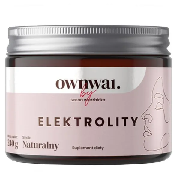 Ownwai Elektrolity, proszek, smak naturalny, 240 g