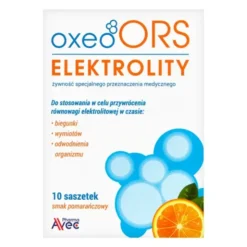 Oxeo ORS Elektrolity, proszek o smaku pomarańczowym, saszetki, 10 szt.