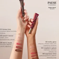 Paese Butter Blend, masełkowy balsam do ust, 04 Raspberry Glaze, 9 ml