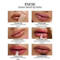 Paese Butter Blend, masełkowy balsam do ust, 01 Honey Kiss, 9 ml